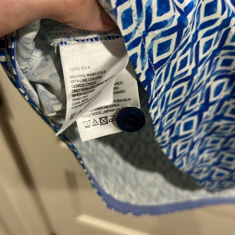 Tommy Bahama Big & Tall Diamond Tides Silk Camp Shirt - Picture 4 of 4